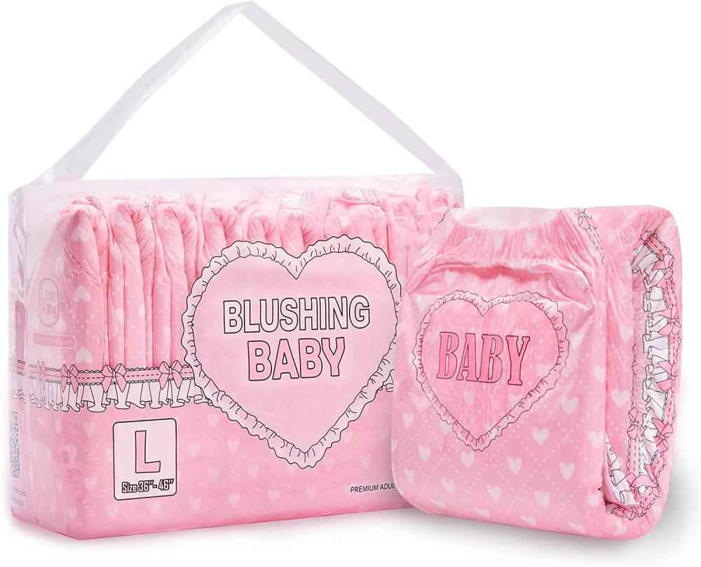 LFB Blushing Baby - rosa Windeln für Erwachsene - L
