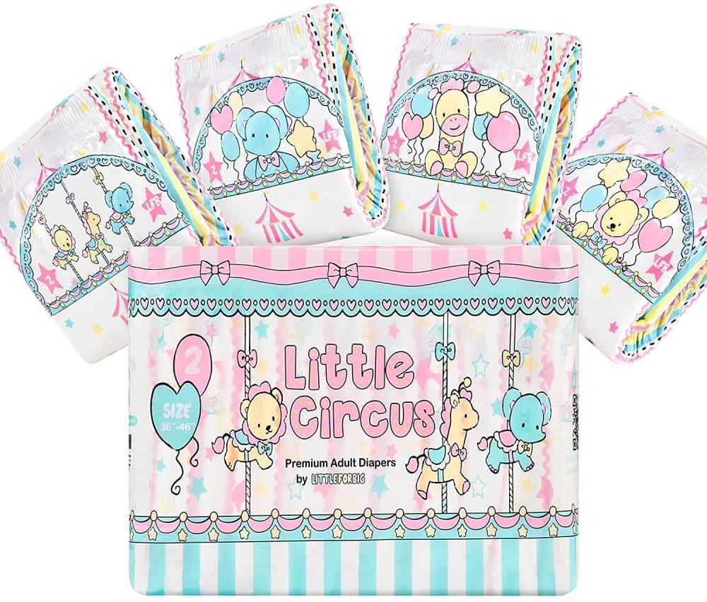 LFB Little Circus - Bunte Windeln für Erwachsene - L