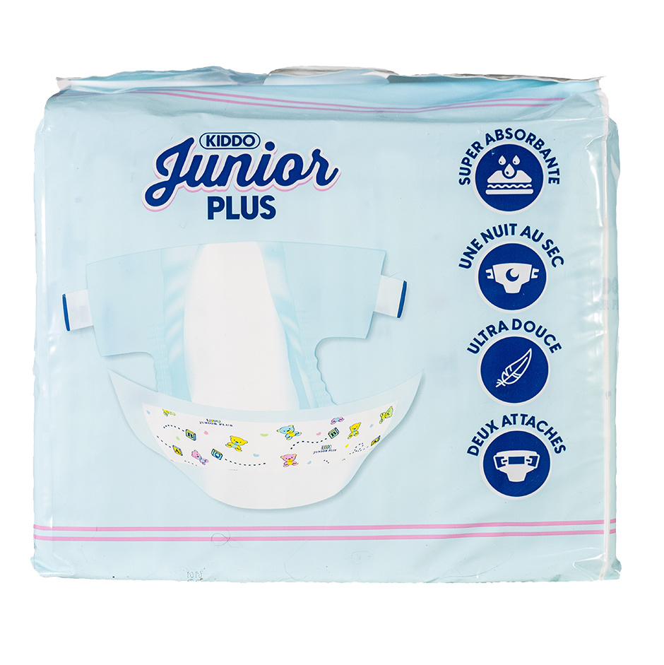 Kiddo Junior Plus Blau - bunte Erwachsenenwindel - Medium