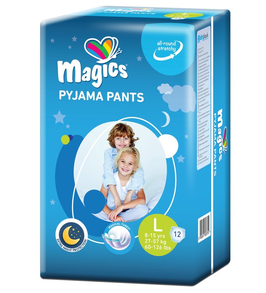 Magics Pyjama Pants - Windelunterhosen 8-15 Jahre - Probe