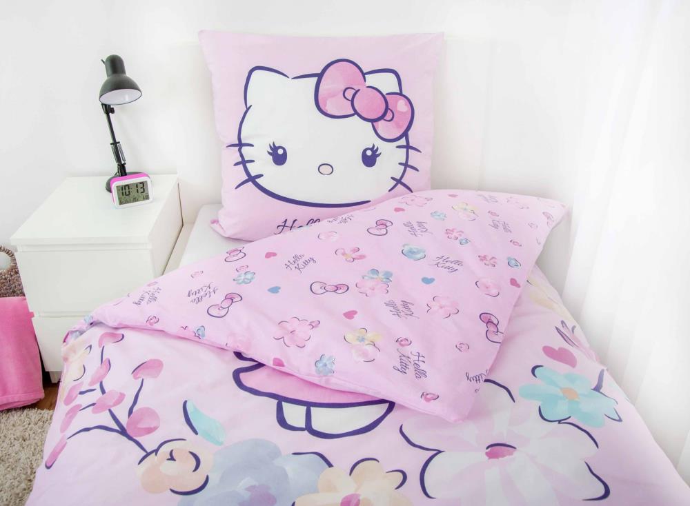 Baumwoll-Bettwäsche für Adult Babys mit Hello Kitty Motiven