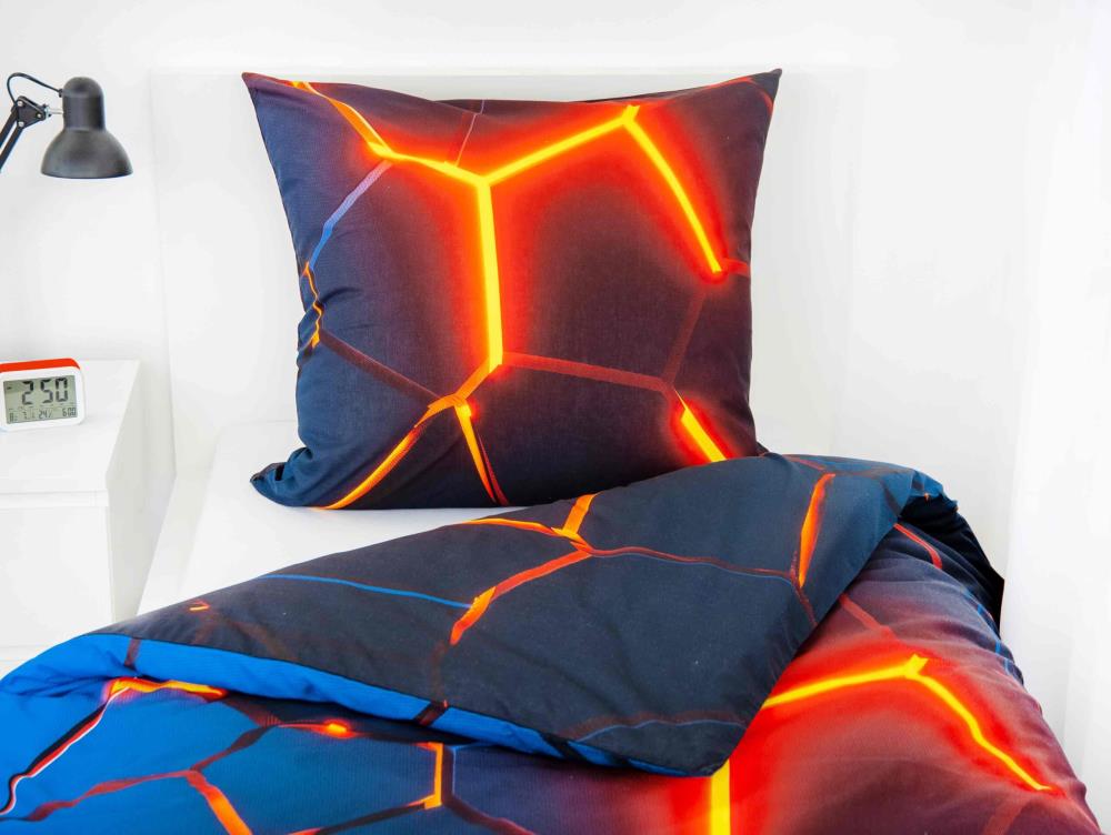 Bettwäsche für Adult Children mit 3D-Lava-Effekt