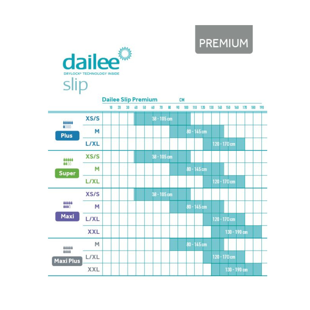 Dailee Slip Premium Maxi Plus - Medium